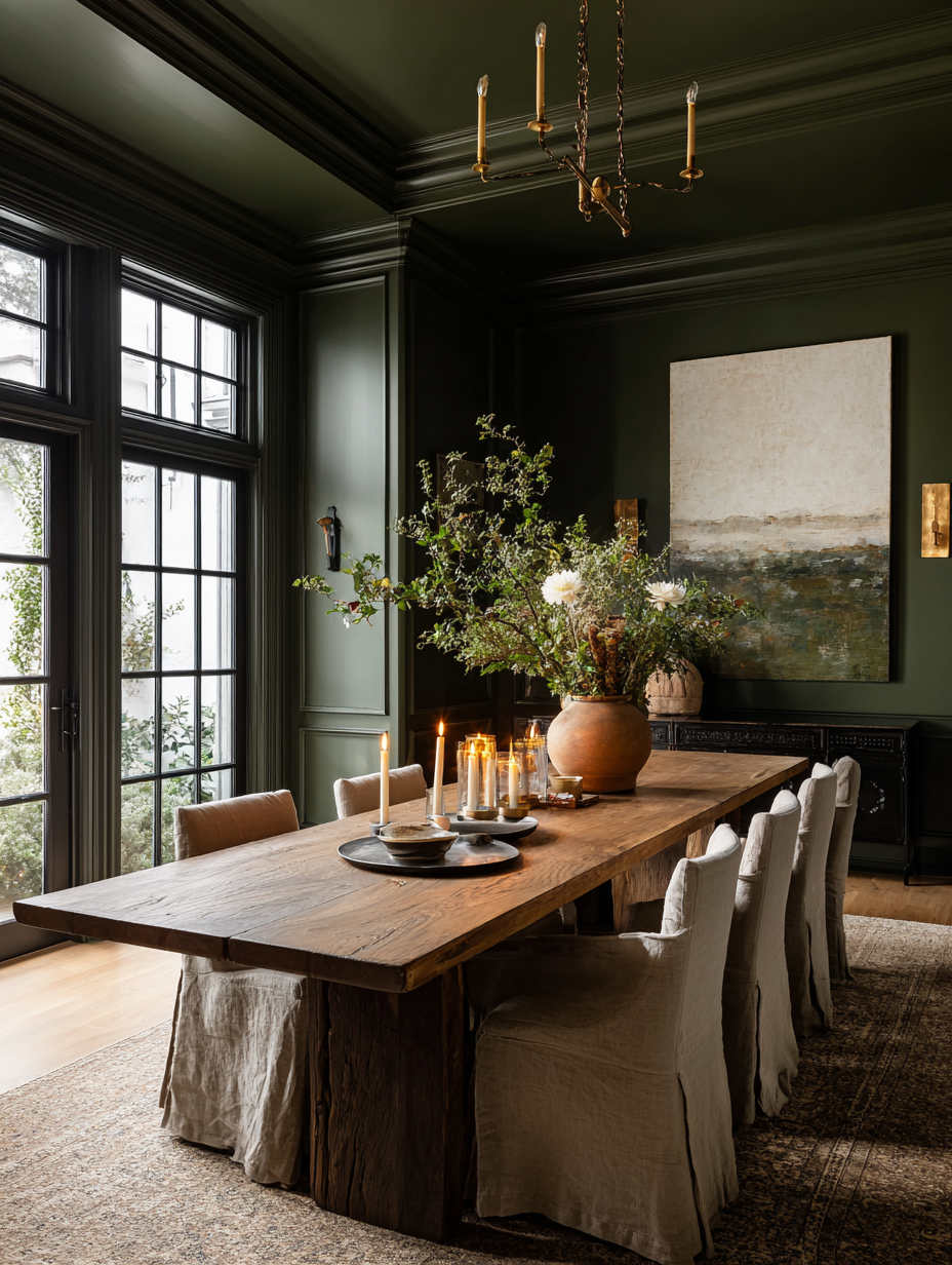 The Best Green Paint Colors for Accent Walls, Moody Rooms, and Color Drenching